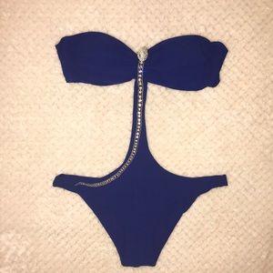 Sauvage CA Swarovski Crystal Snake Monokini